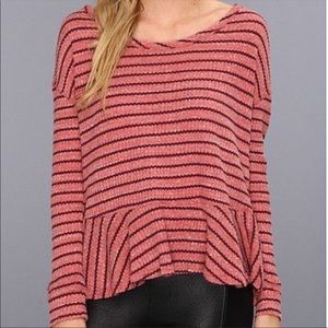 Free people striped peplum thermal